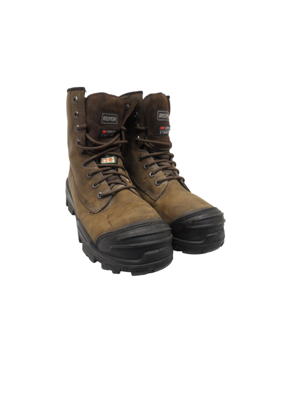 Royer Men's 6'' Ventura Thinsulate Metal-Free Work Boots Brown Leather Size 11M